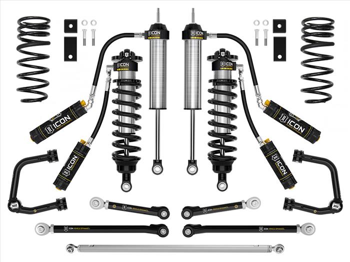 ICON 2023+ Toyota Sequoia, 3-4.25" Lift, Stage 2 3.0 Suspension System, Tubular, TRD Front View