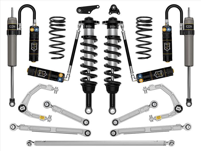 ICON 2024 Toyota Tacoma 1.25-3" Lift, Stage 12 Suspension System, Billet Front View
