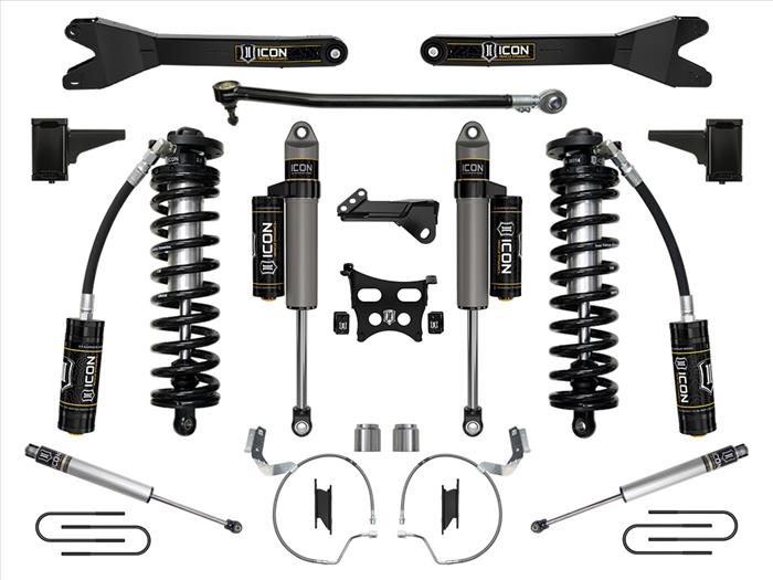 ICON 2023-2025 Ford F-250/F-350 Super Duty 4WD, 4-5.5" Lift, Stage 4 Coilover Conversion System w/ Radius Arms