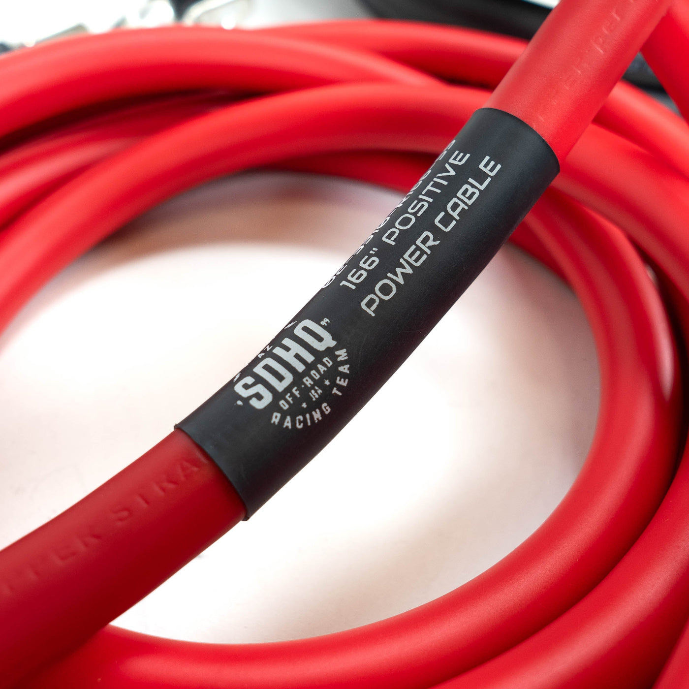 SDHQ Built 2024+ LC250 1/0 Cable Kit for SDHQ Built Power Solution Kit display of included wiring - close-up