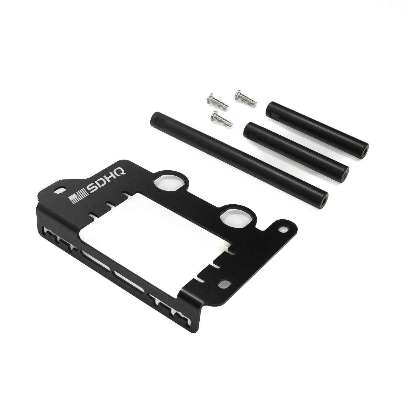 '24+ LC250 SDHQ Built Under Hood Power Solution Kit display of included parts and hardware