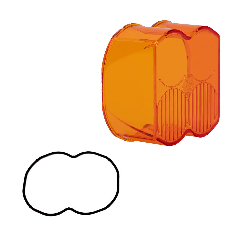 Baja Designs Factory Amber Replacement Lens Kit LP4 Driving Combo Display of Included Parts