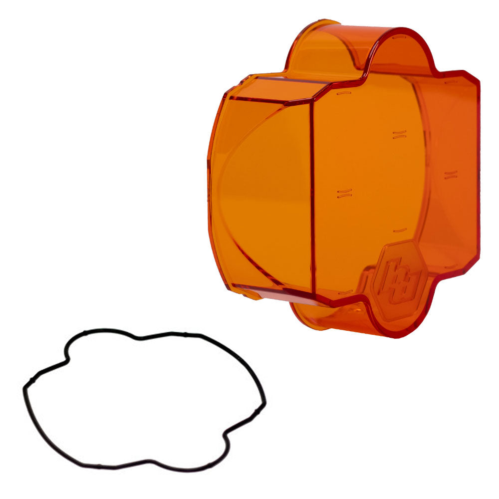 Baja Designs Factory Amber Replacement Lens Kit LP6 Spot Display of Included Parts