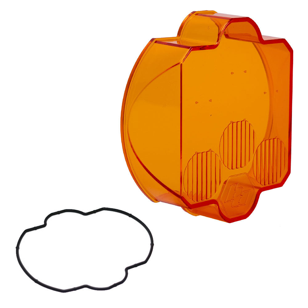 Baja Designs Factory Amber Replacement Lens Kit LP9 Driving Combo Display of Included Parts