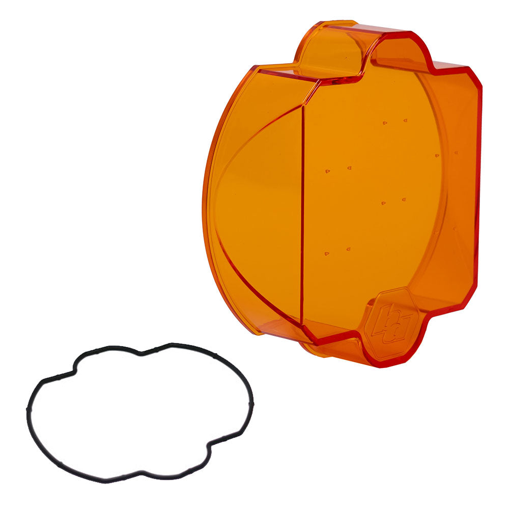 Baja Designs Factory Amber Replacement Lens Kit LP9 Spot Display of Included Parts
