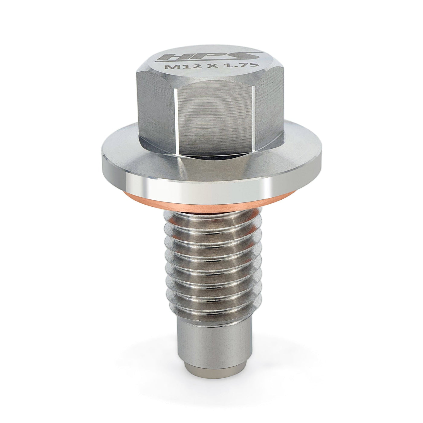 HPS Performance m12 x 1.75 Stainless Steel Magnetic Oil Drain Plug Bol