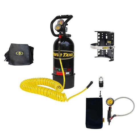 10 lb. Package B Power Tank | Gloss Black | HP250i Regulator | Padded Speed Bag V2