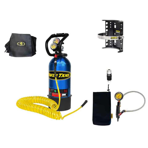 10 lb. Package B Power Tank | Candy Blue | HP250i Regulator | Super Bracket