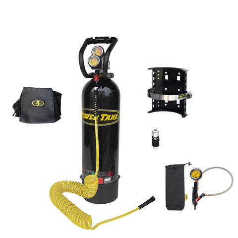 15 lb. Package B Power Tank | Gloss Black | HP250i Regulator | Super Bracket