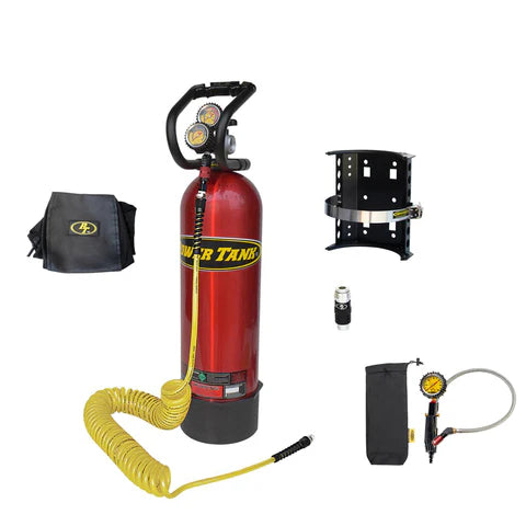 15 lb. Package B Power Tank | Candy Red | HP250i Regulator | Super Bracket