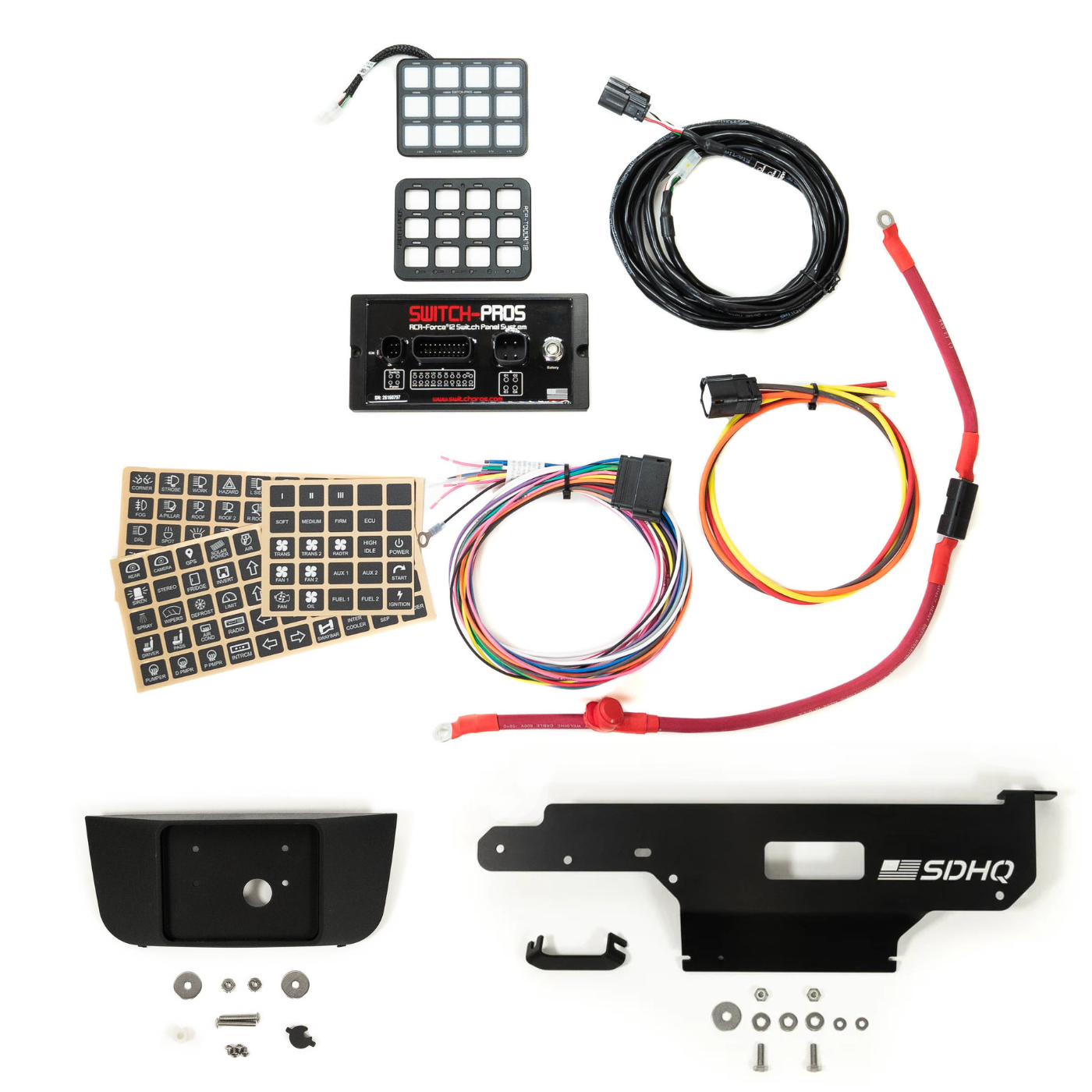 2021-2026 Ford F-150 Raptor SDHQ Built Complete Switch Pros Kit - Sunglass Conversion Keypad Mount