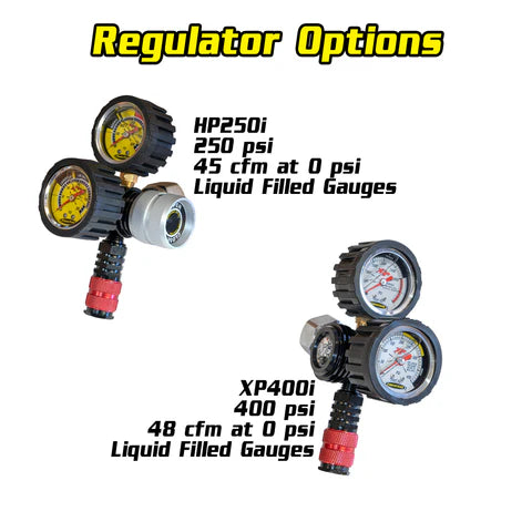 15 lb. Package B Power Tank | Candy Red | HP250i Regulator | Super Bracket