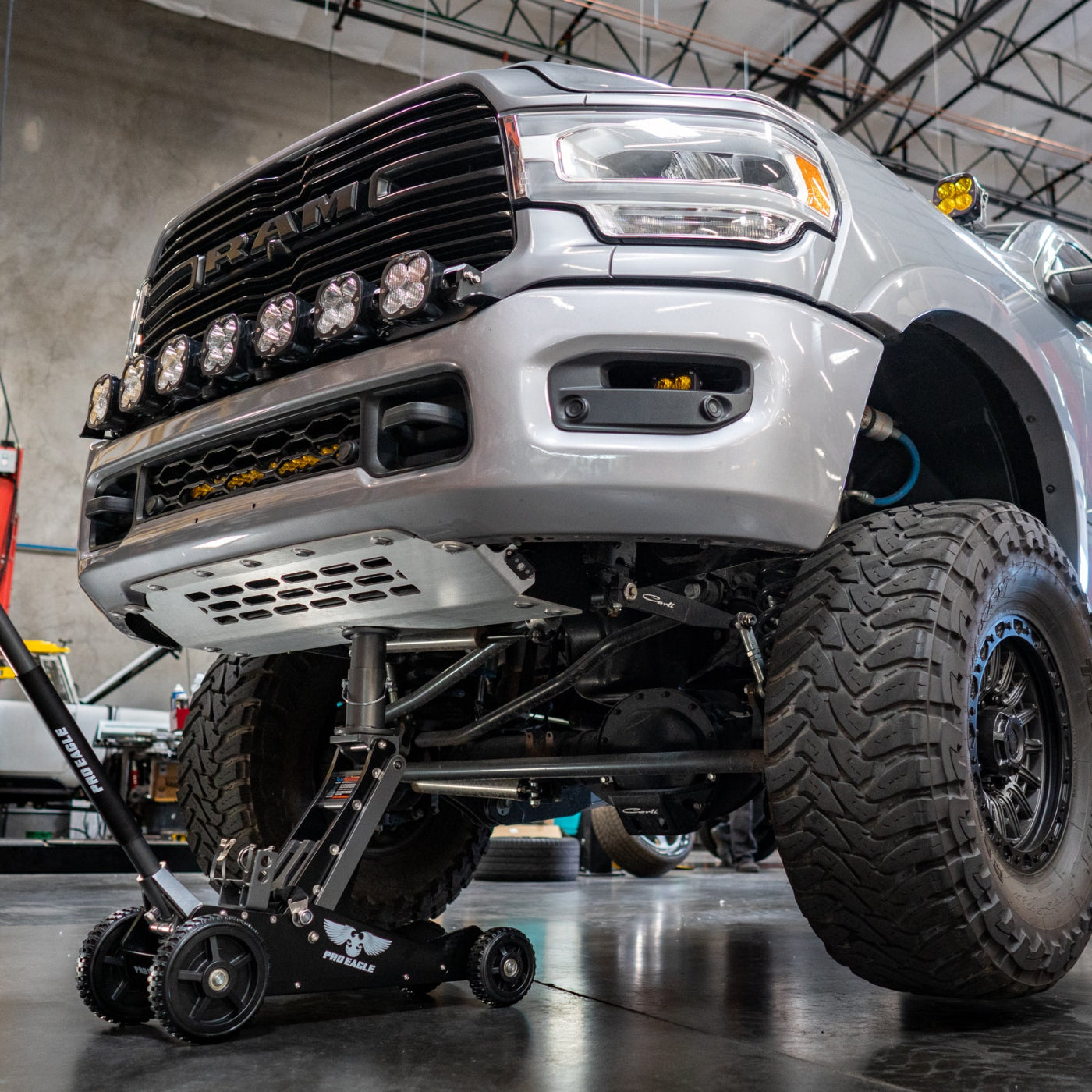 '19-26 Ram 2500/3500 HD Intercooler Skid Plate System installed