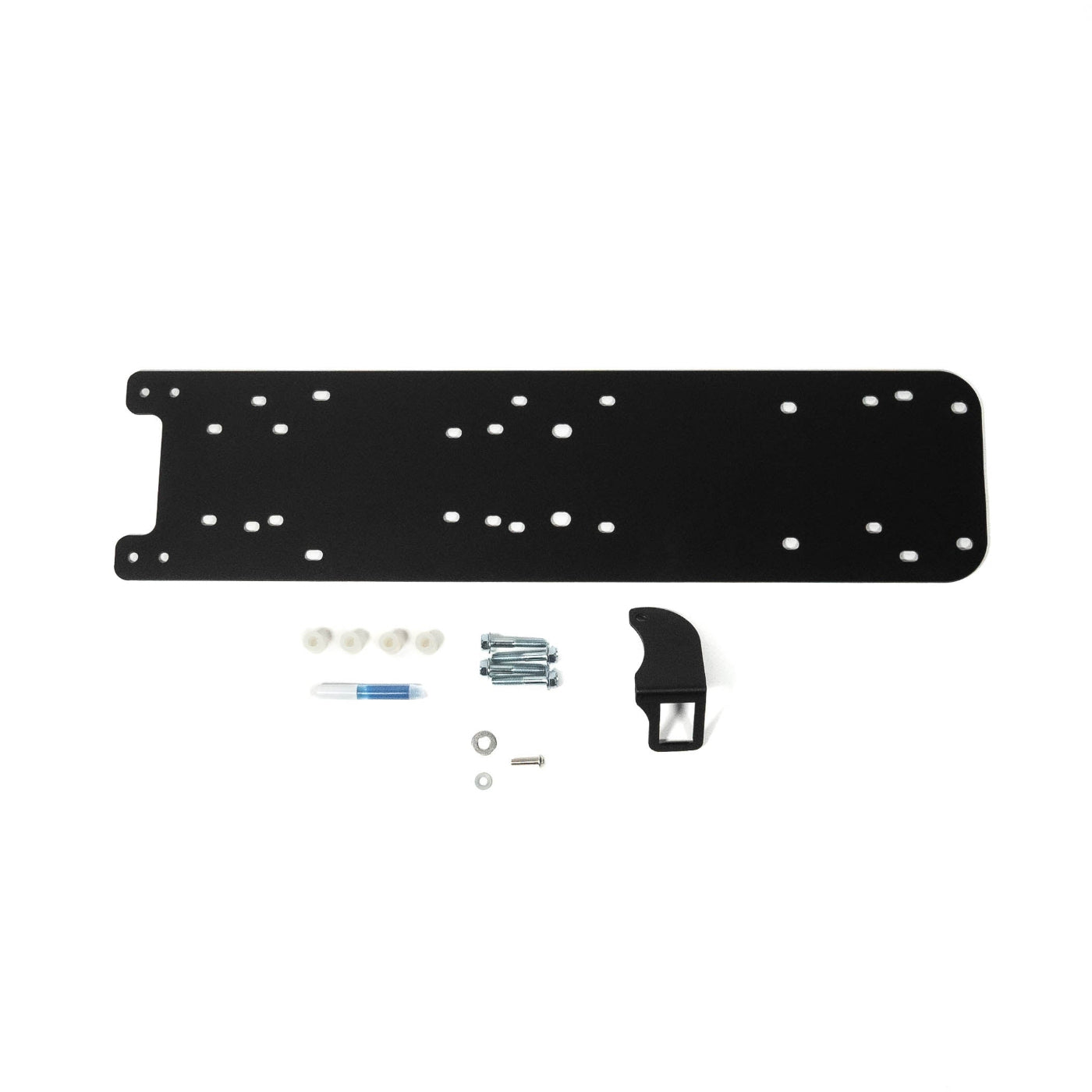 '13-24 Ram 2500/3500 RamBox Bedside Air Compressor Mount display of included parts and hardware