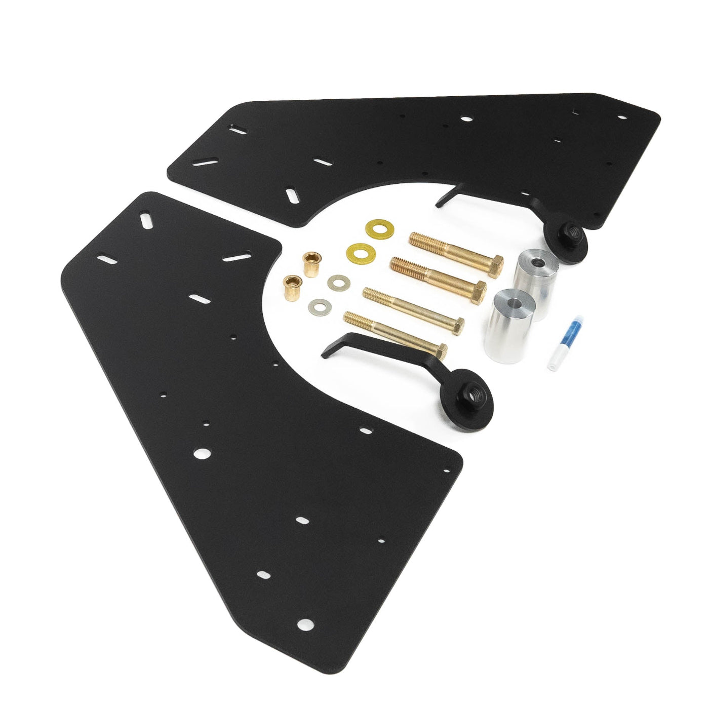 '10-25 Ram 2500/3500 SDHQ Built Under Bed Air Compressor Mount display of included parts and hardware