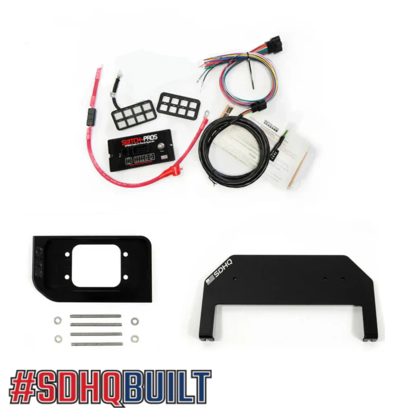 SDHQ Built 2025 Ram RHO SDHQ Built Complete Switch Pros Mounting Kit display of included components