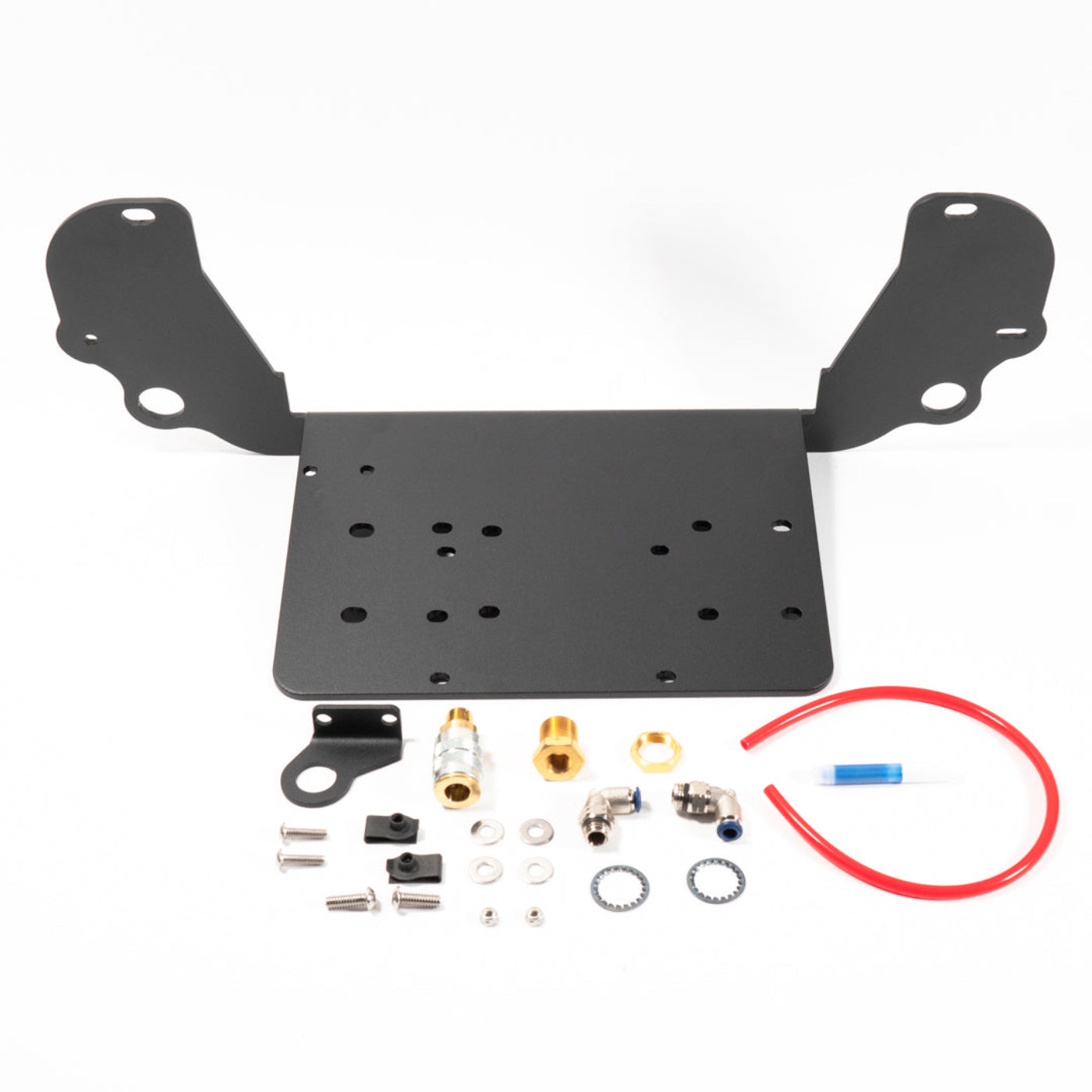 '21-24 Ram TRX SDHQ Built Air Compressor Mount display of included parts and hardware