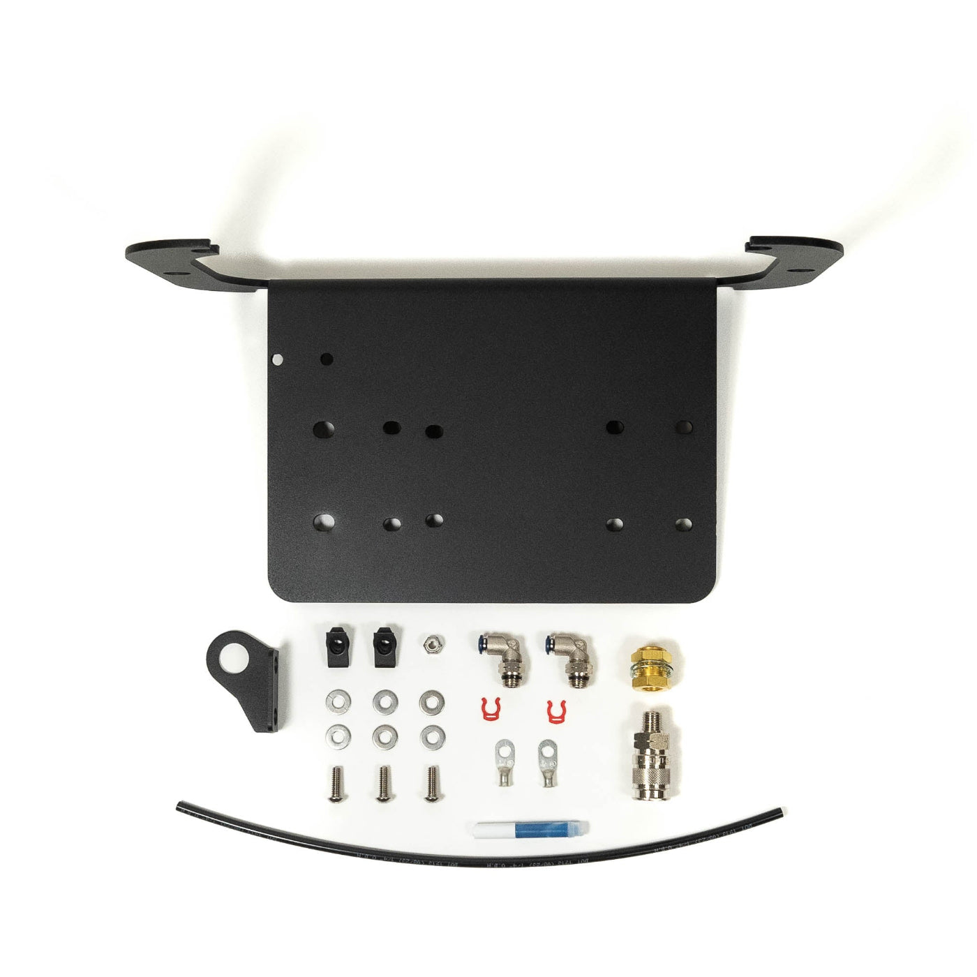 '13-18 Ram 1500 SDHQ Built ARB Air Compressor Mount display of included parts and hardware