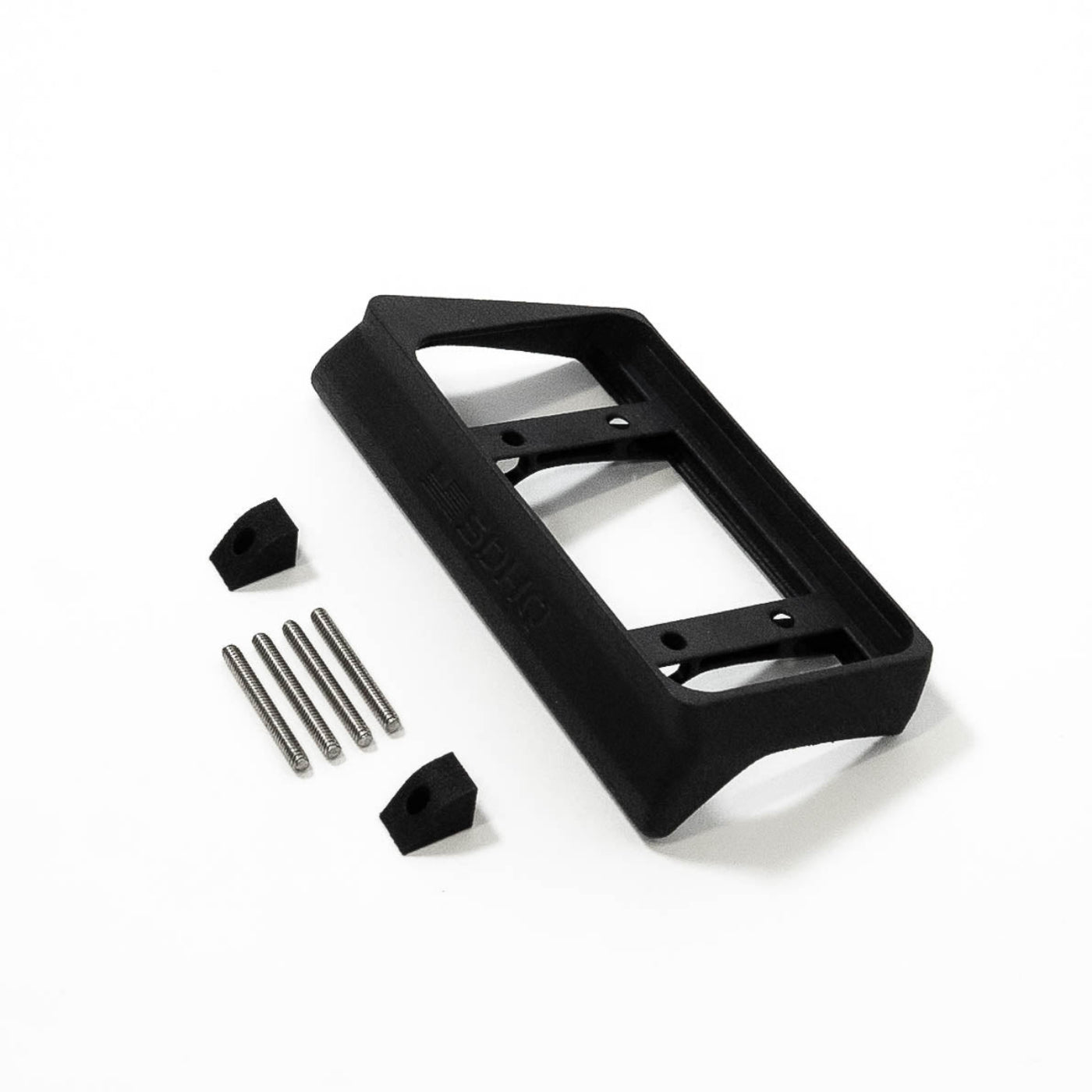 '17-20 Ford Raptor SDHQ Built Switch Pros SP-9100 Flow Through Center Console Keypad Mount display of included parts and hardware