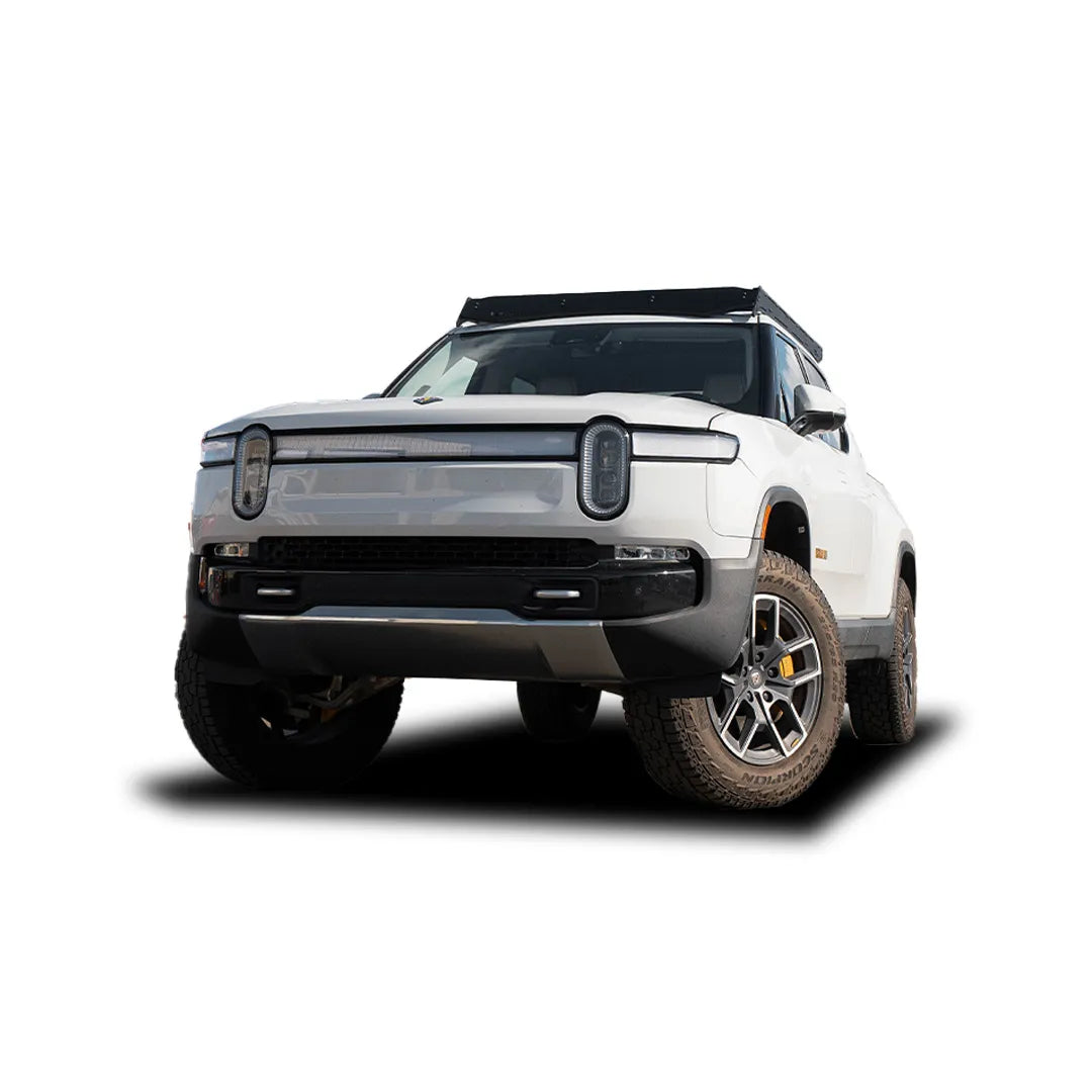 Rivian R1T Prinsu Pro Roof Rack Front View