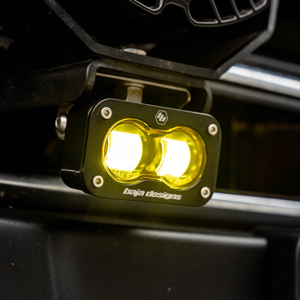 S2 SAE LED Auxiliary Light Pod Pair - Amber