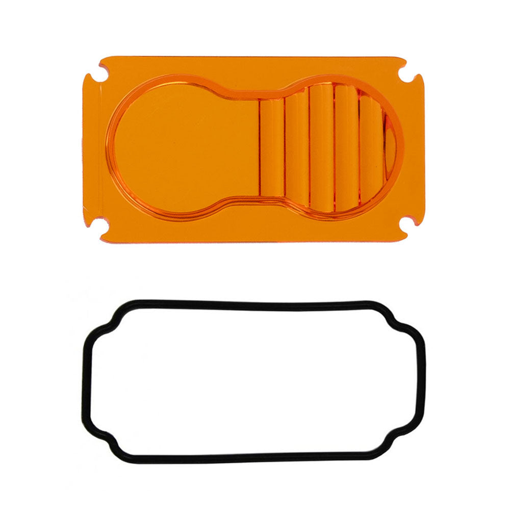 Baja Designs Factory Amber Replacement Lens Kit S2 Driving Combo Display of Included Parts