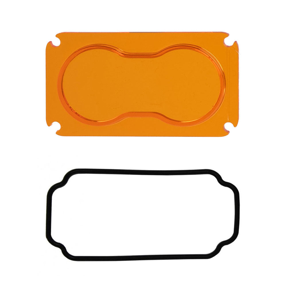 Baja Designs Factory Amber Replacement Lens Kit S2 Spot Display of Included Parts