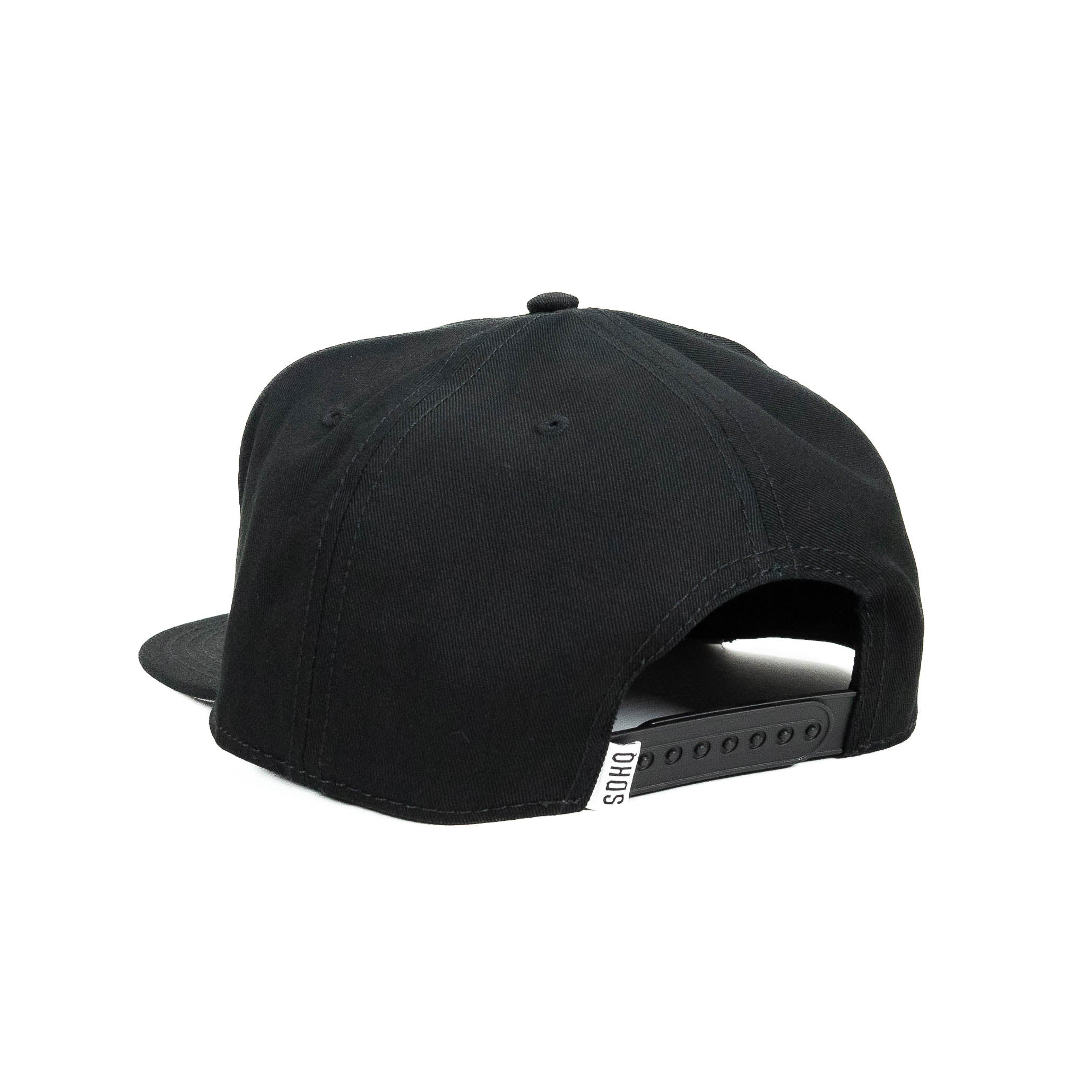 SDHQ Motorsports Black Snapback Hat