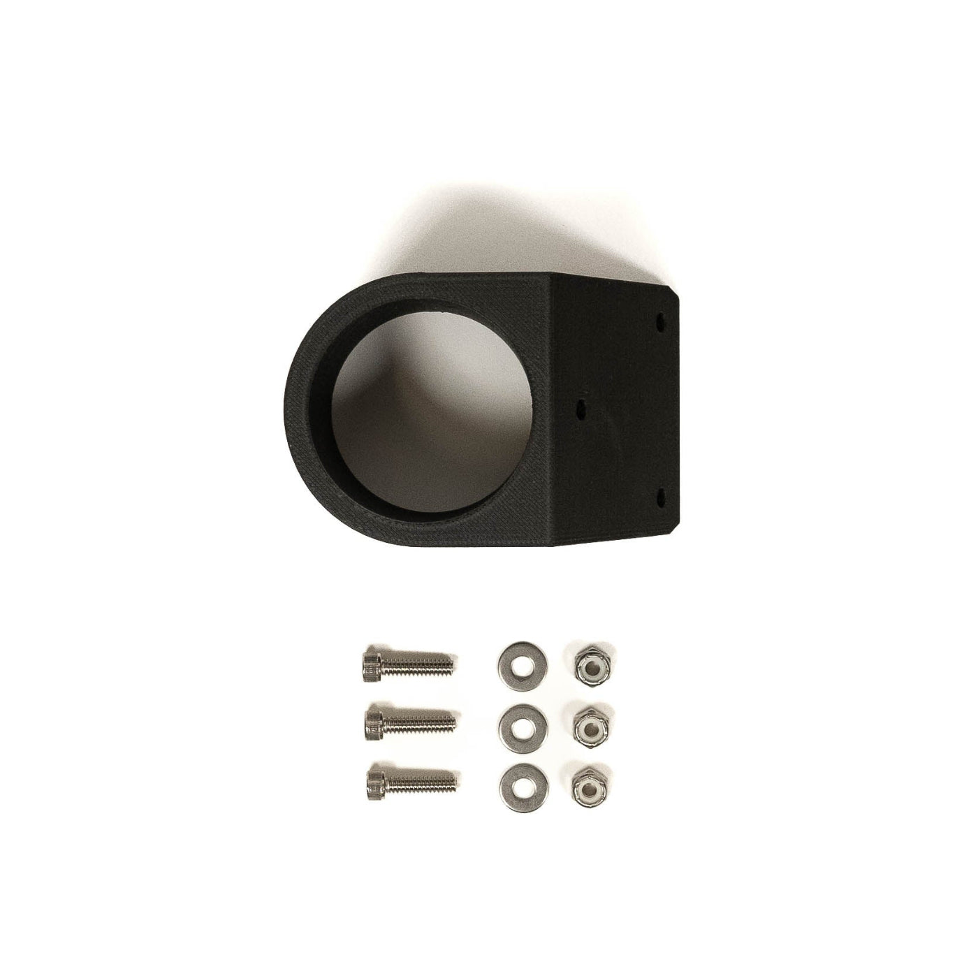 SDHQ Built Angled Gauge Mount display of included parts and hardware