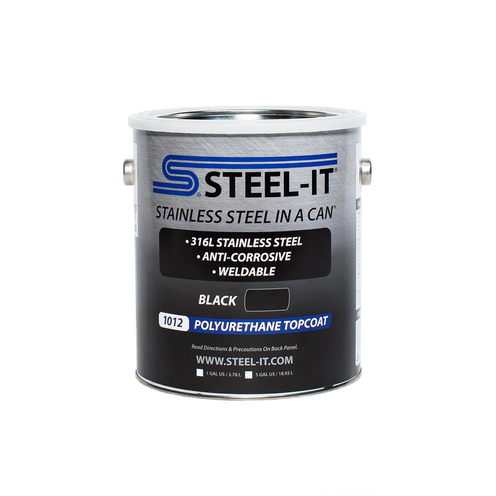Steel-It 1012G Black Polyurethane Topcoat-Gallon