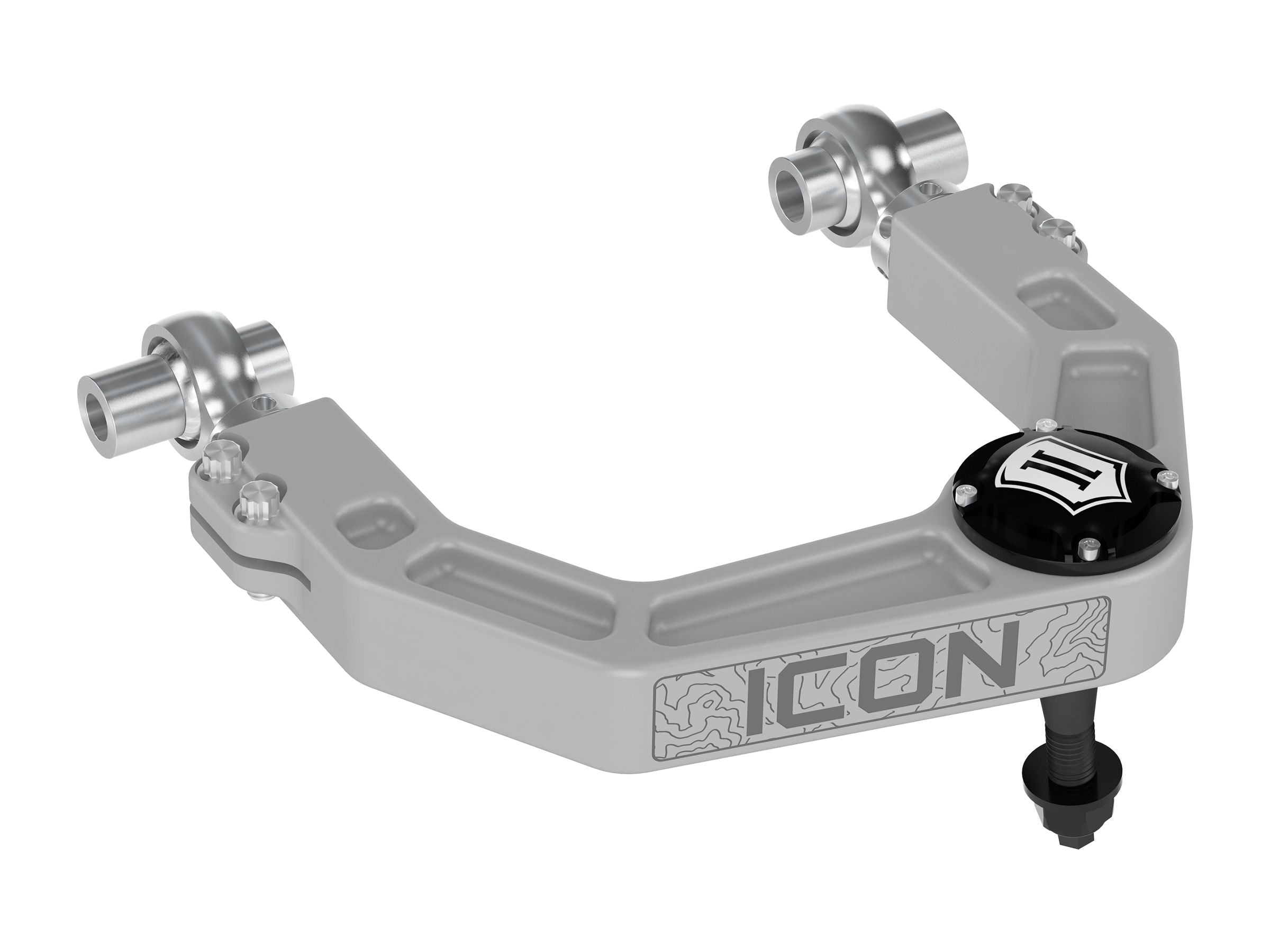 ICON 1996-2004 Toyota Tacoma/1996-2002 Toyota 4Runner, Billet Upper Control Arm w/ Delta Joint Kit Front View