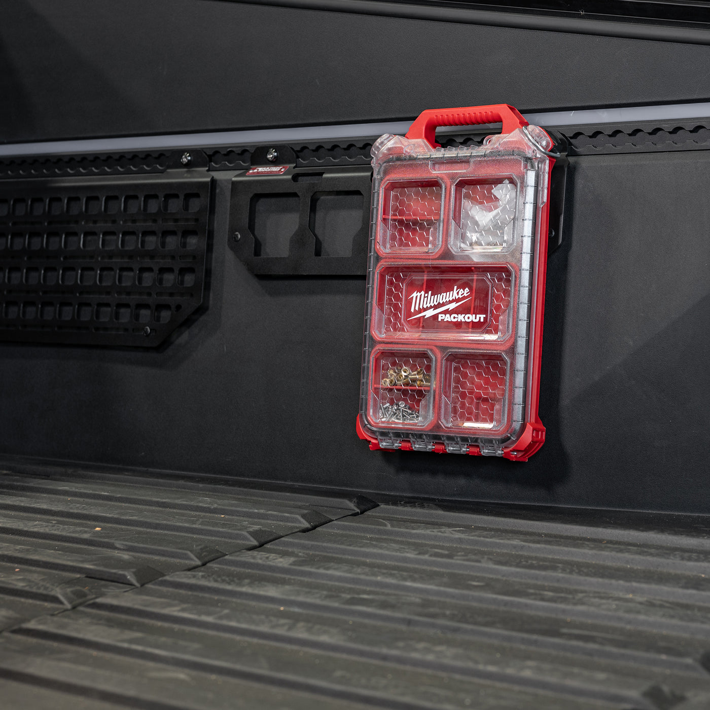 Bedside Mounting Bracket for PACKOUT | Tesla Cybertruck (2024+) Front View