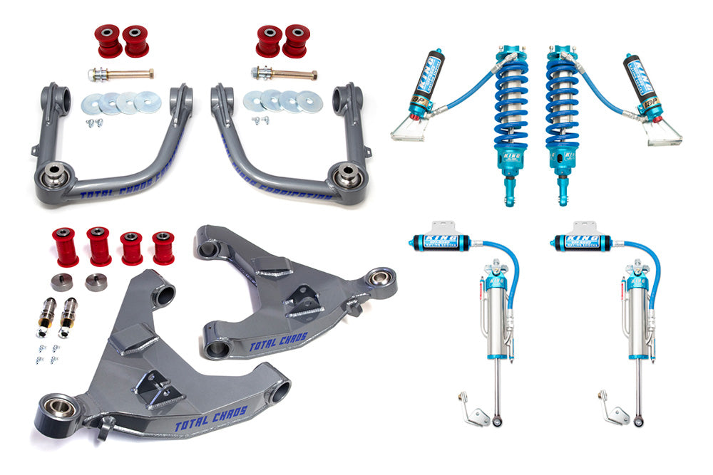 MID TRAVEL LIFT KIT W/ FRONT & REAR 3.0 INCH DIAMETER ADJUSTABLE KING SHOCKS - 2ND GEN TACOMA