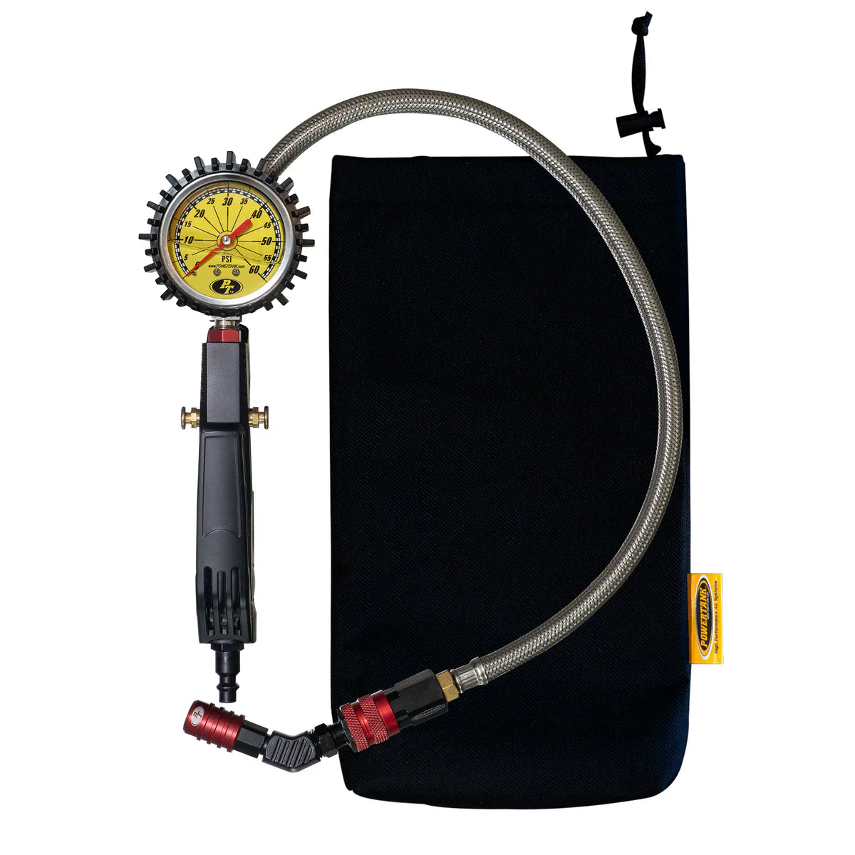 Trooper RED - 60 psi Analog Ventoso™ Modular Tire Inflator Gauge