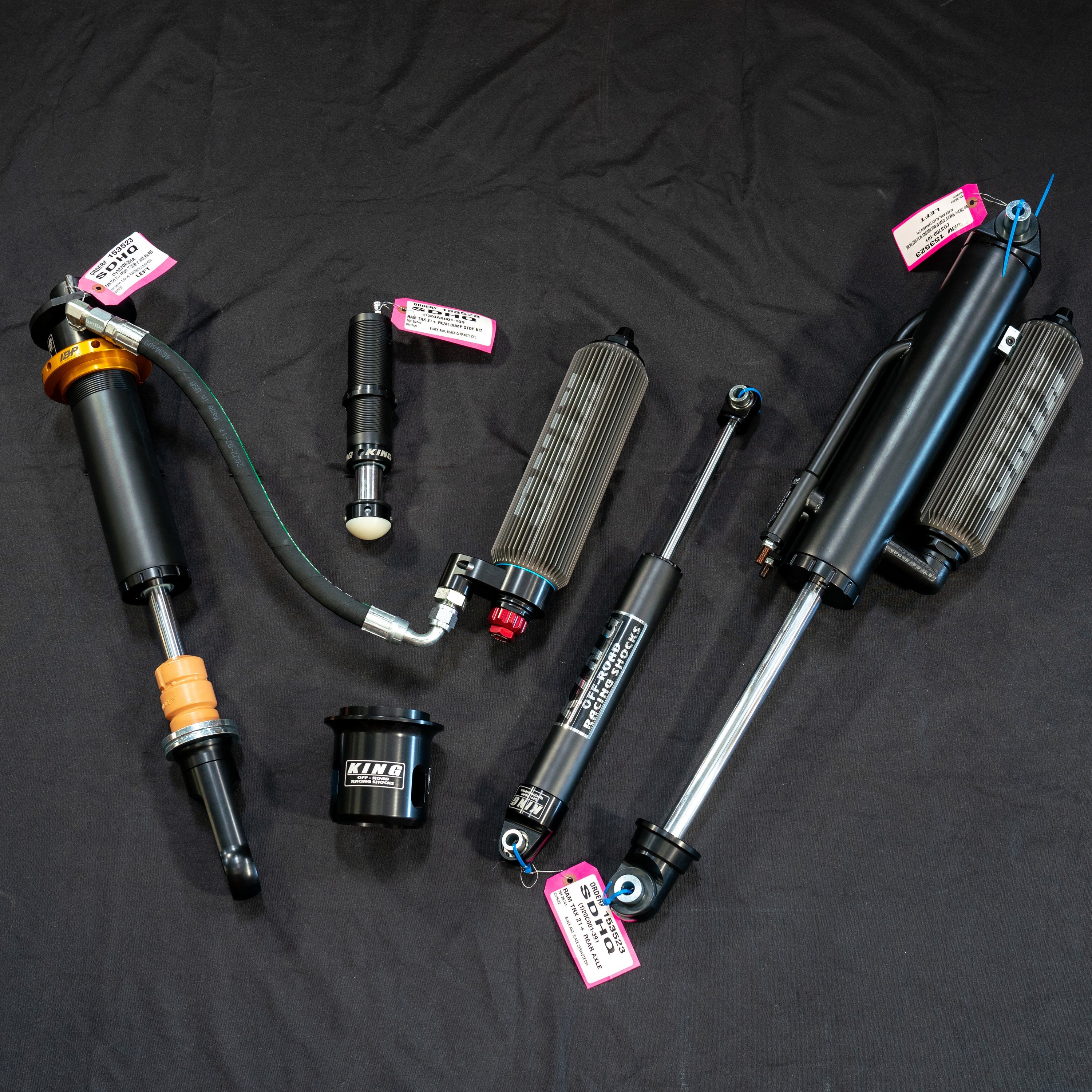 21-23 Ram TRX King Shocks Complete Package in Custom Color w/ Kibbetech Components