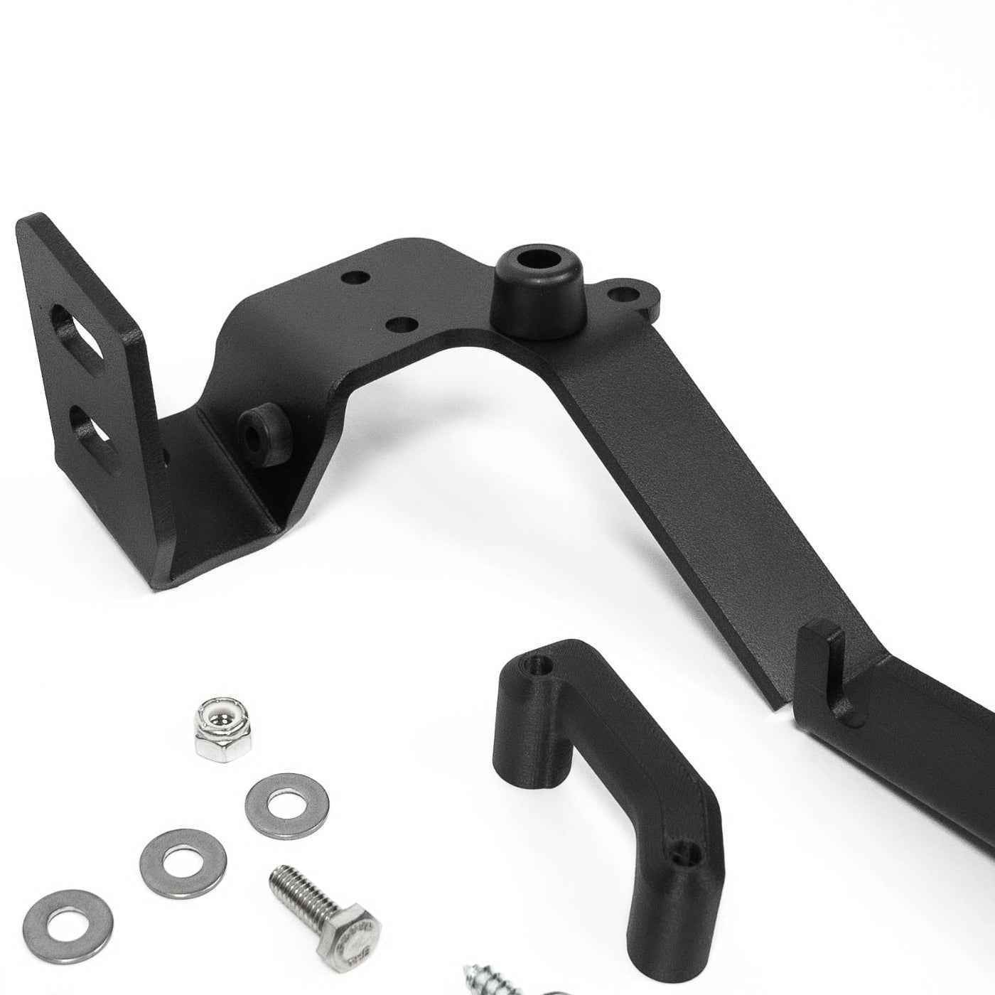 2016-2024 Titan / Titan XD SDHQ Built A-Pillar Light Mounts display of included parts and hardware