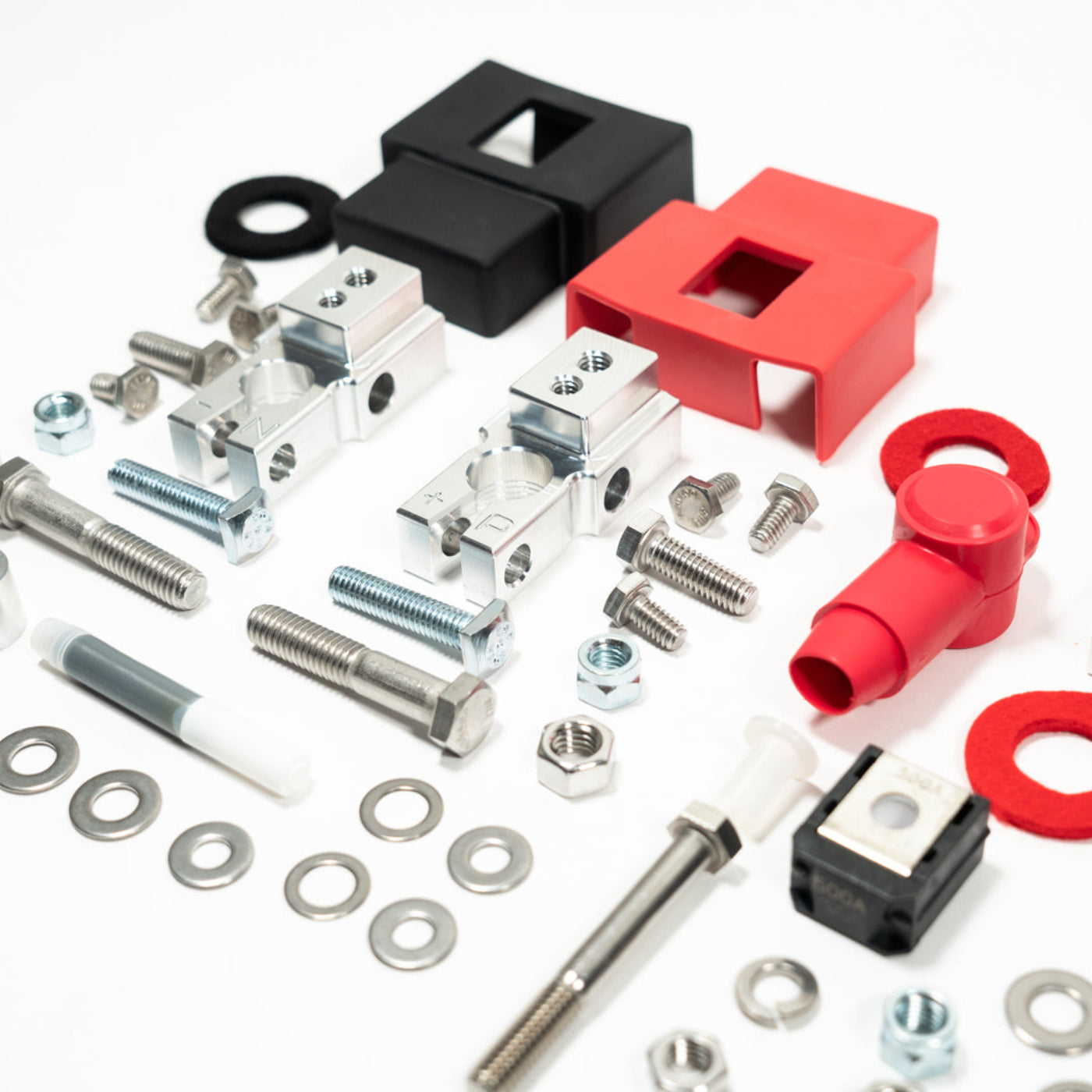 2022-2025 Tundra Hybrid SDHQ Built Under Hood Power Solution Kit display of included terminals