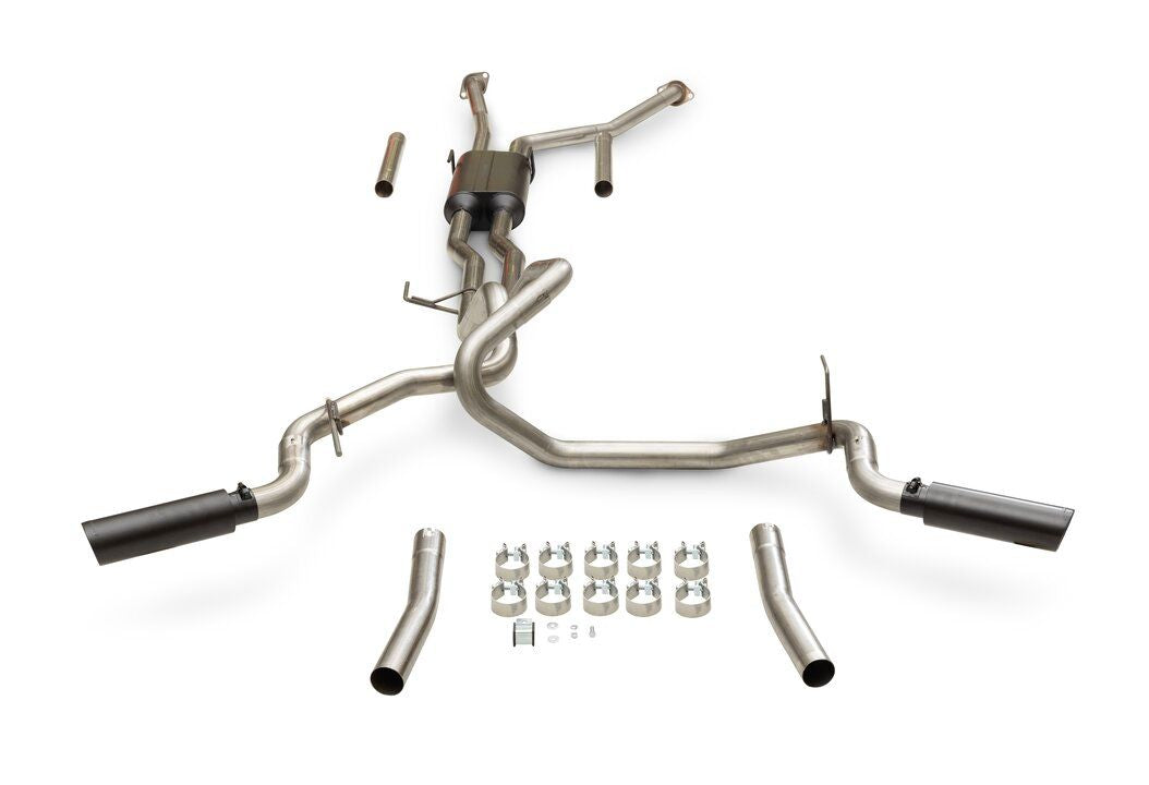 Flowmaster Outlaw Extreme Cat-back Exhaust System Display of Included Parts