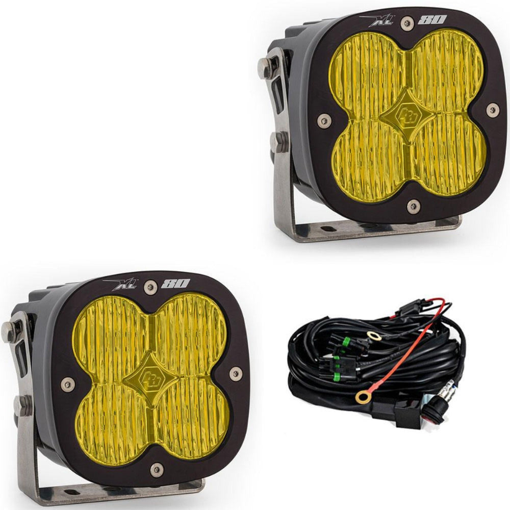 Baja Designs XL 80 LED Light Display of Included Parts