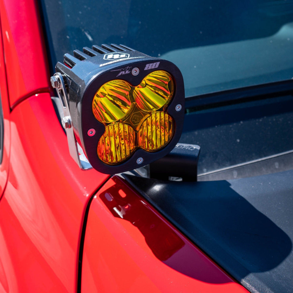 Baja Designs XL 80 LED Light Close-up Display on Vehicle