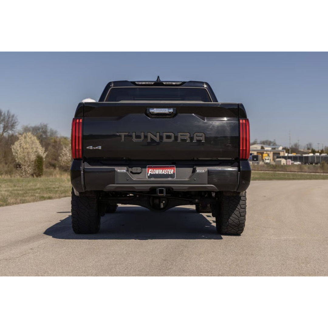 Flowmaster Outlaw Extreme Cat-Back Exhaust System Display on Vehicle