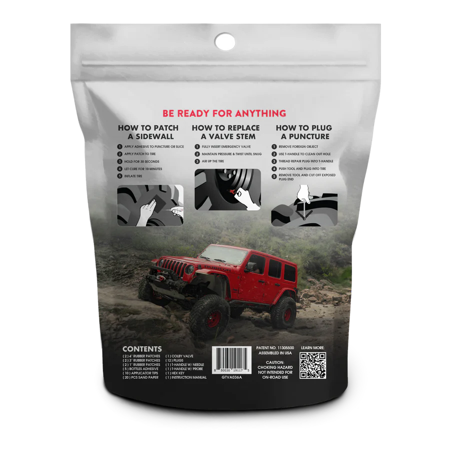 Gluetread Complete Tire Repair Kit Display