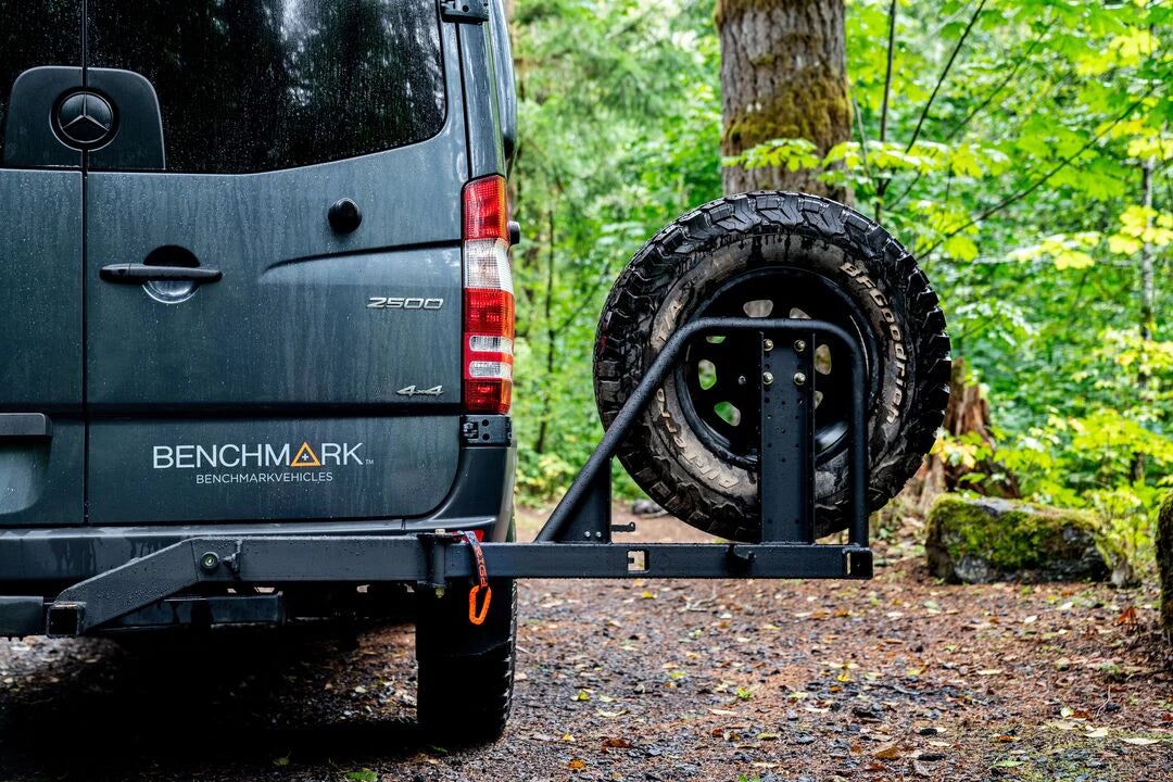 UltraSwing Mega-Fit Spare Tire Hitch Mount | RiGd Supply Front View