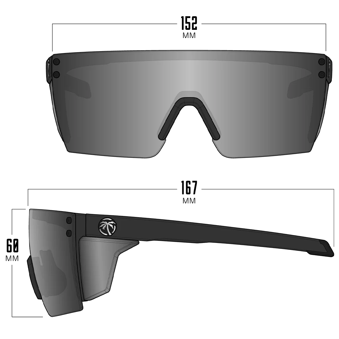 Performance XL Lazer Face Sunglasses: SUPER Photochromic Lens Z87+ | Black Frame
