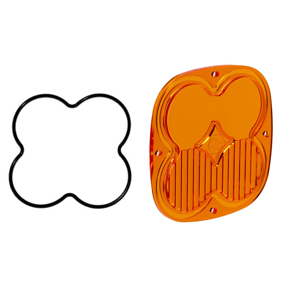 Baja Designs Factory Amber Replacement Lens Kit XL Driving Combo Display of Included Parts
