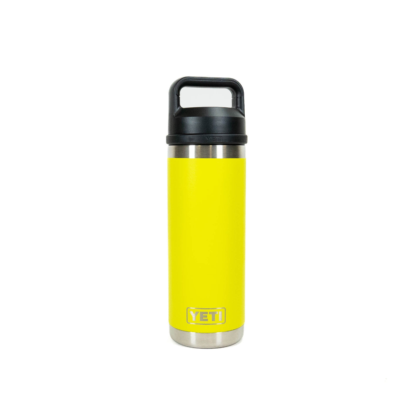 SDHQ Neon Sign Logo Yeti Rambler 18oz Water Bottle with Chug Cap | Firefly Yellow