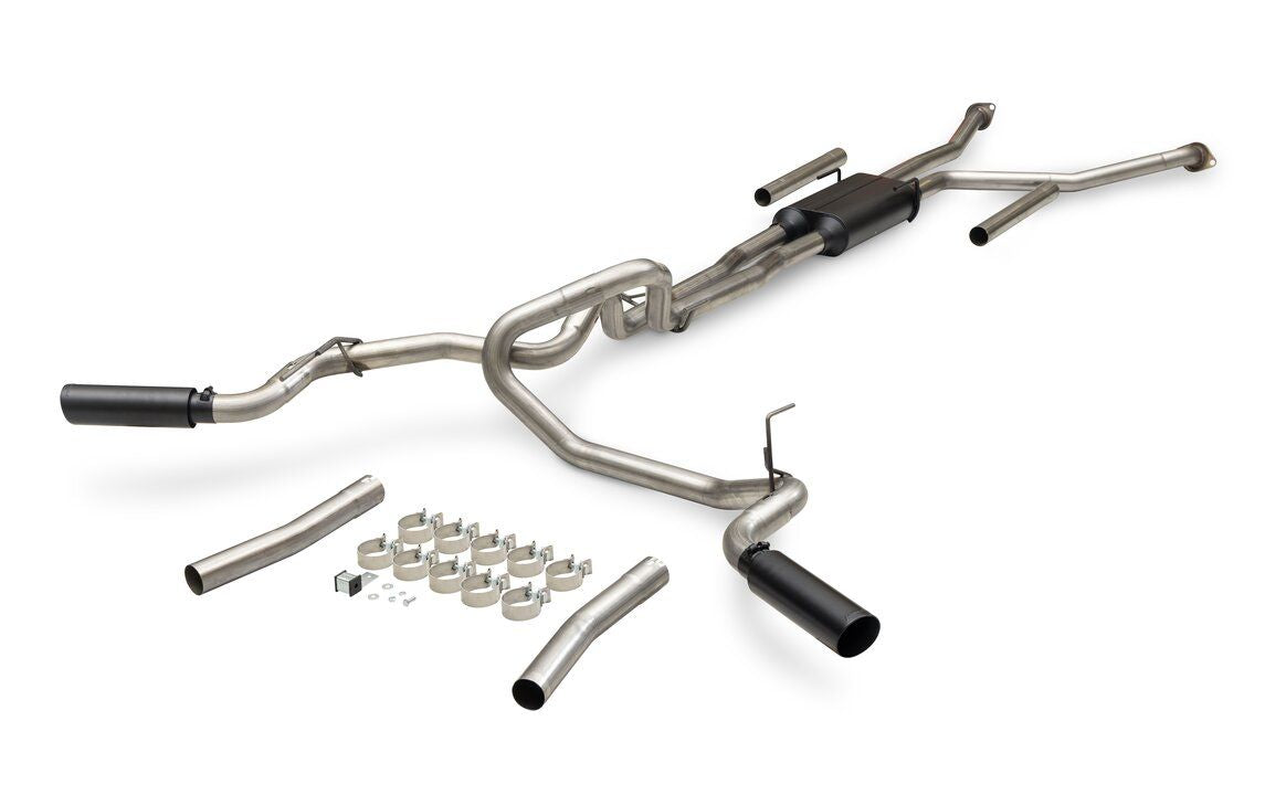 Flowmaster Outlaw Extreme Cat-back Exhaust System Display of Included Parts