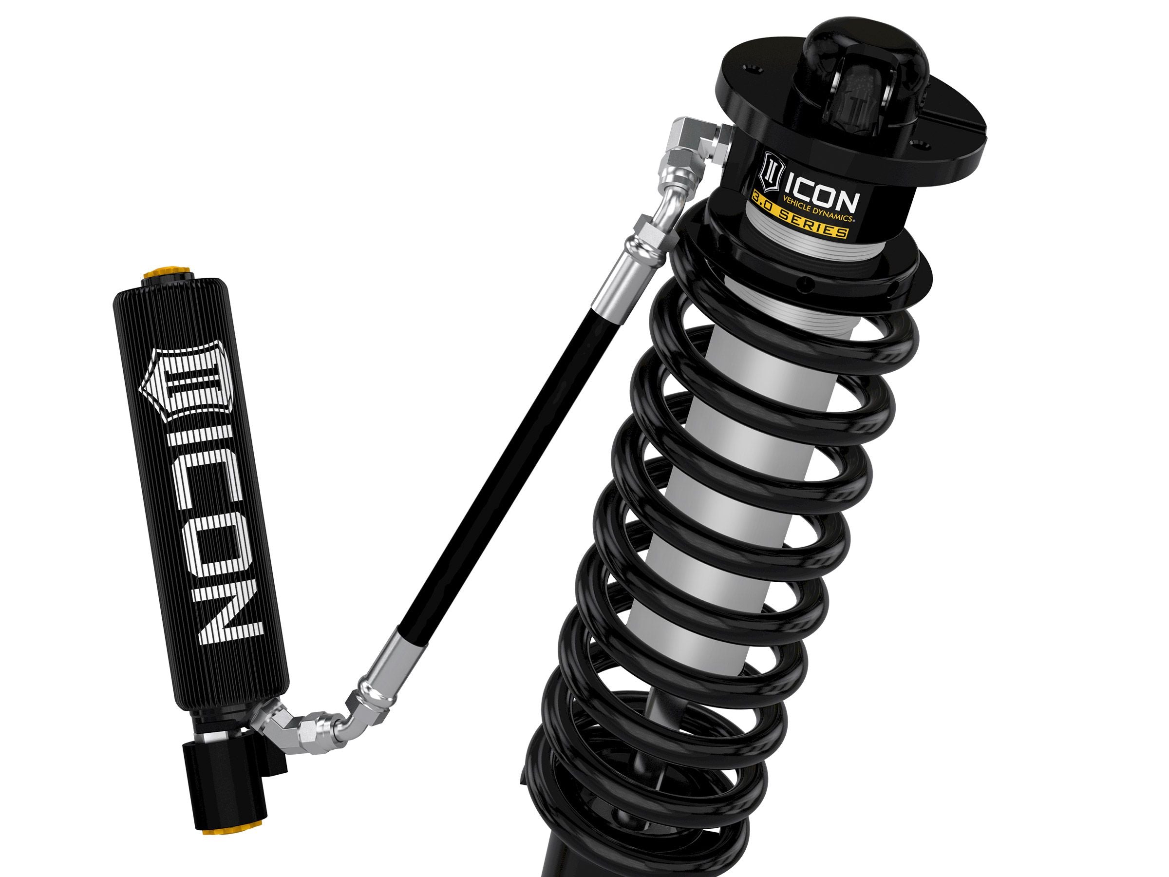 ICON 2021-2025 Ford F-150 Raptor, 1-3" Lift, Front, V.S. 3.0 Series Coilover Kit, Remote Reservoir w/ CDEV