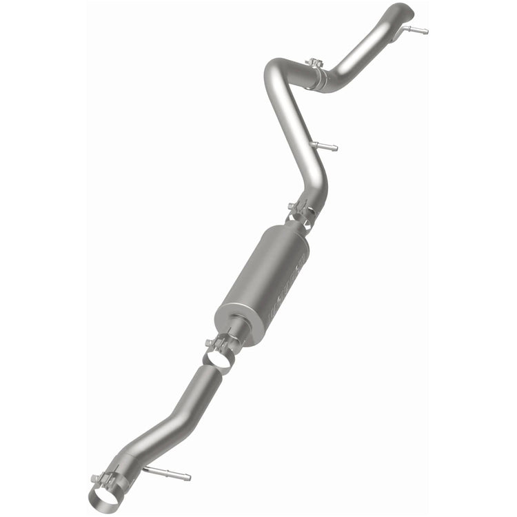 MagnaFlow 2007-2011 Jeep Wrangler Rock Crawler Series Cat-Back Performance Exhaust System Front View