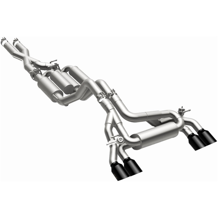 MagnaFlow 2021-2025 Jeep Wrangler Street Series Cat-Back Performance Exhaust System Front View